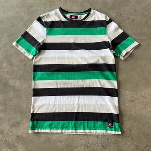 vintage y2k 00s quiksilver striped tee
